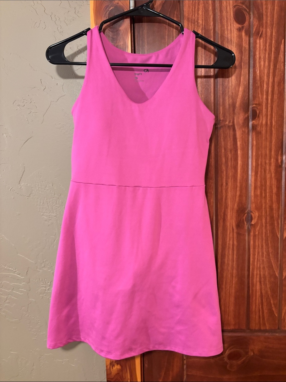 GAP Bright Pink Sleeveless V-Neck Mini Dress